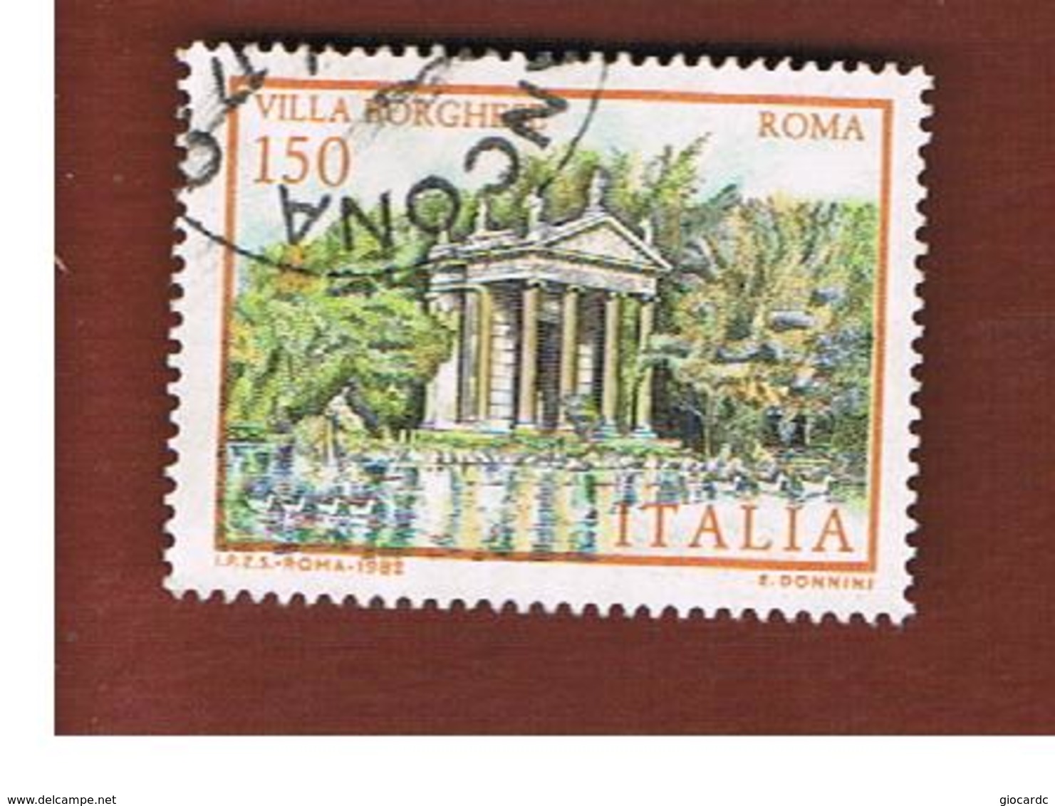 ITALIA REPUBBLICA  - SASS. 1610.1611  -      1982  VILLE D' ITALIA: D' ESTE, BORGHESE        -      USATO - 1981-90: Oblitérés