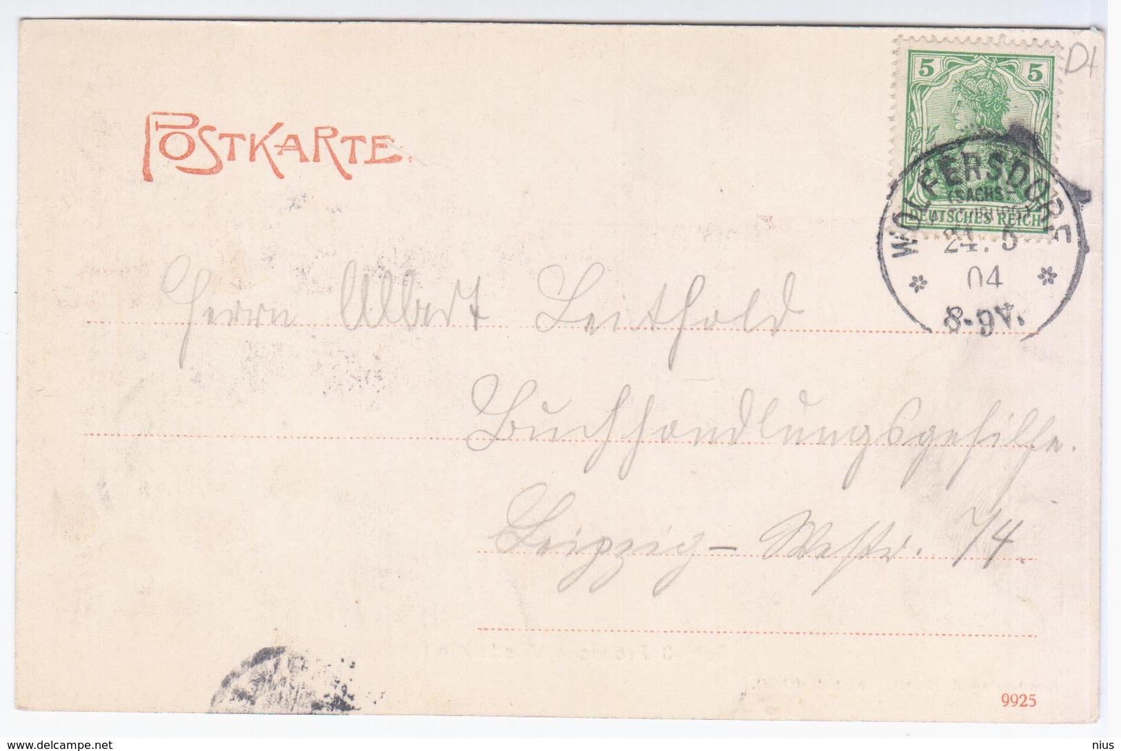 Germany Deutschland 1904 Schloss Frohliche Wiederkunft - Neustadt / Orla