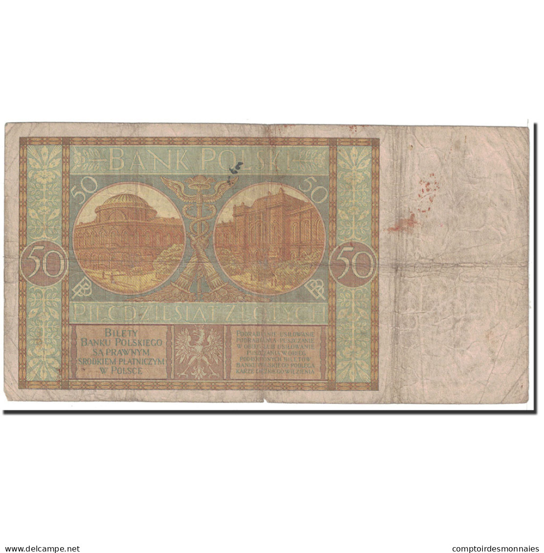 Billet, Pologne, 50 Zlotych, 1929, 1929-09-01, KM:71, B - Pologne