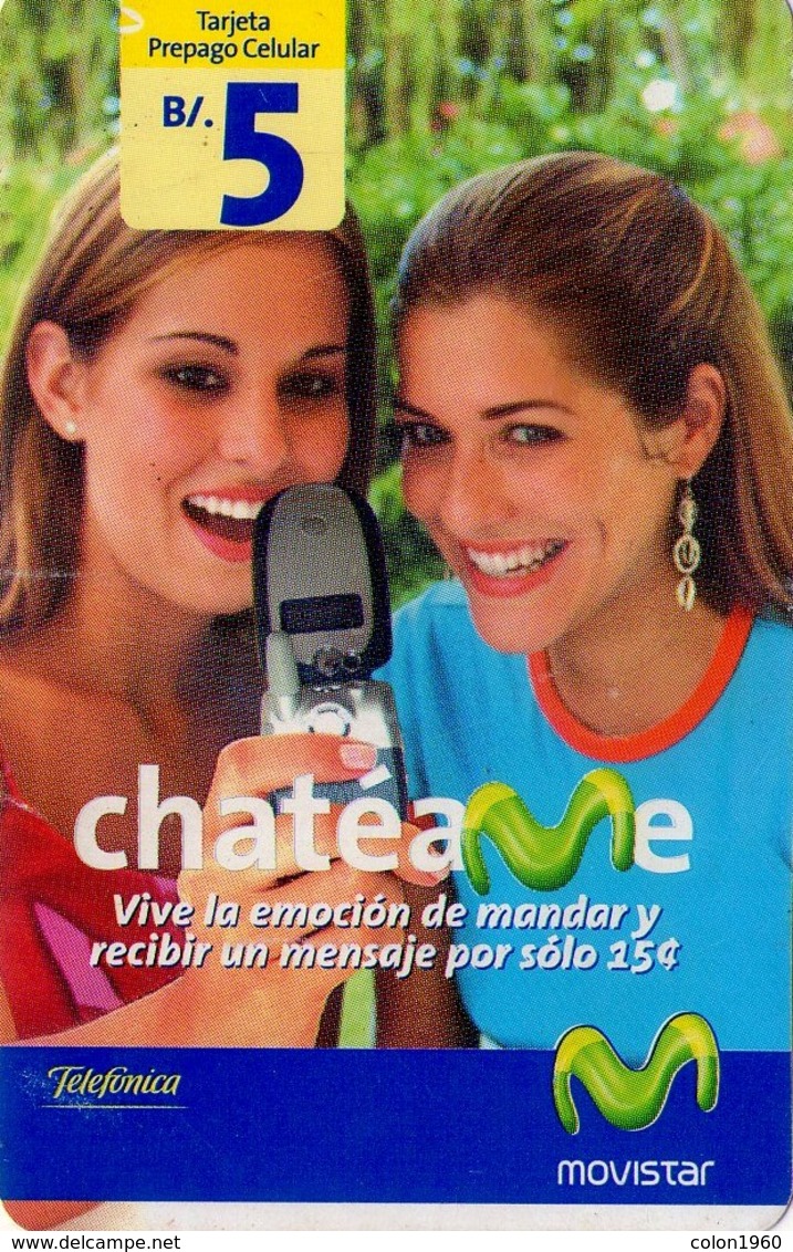 TARJETA TELEFONICA DE PANAMA (PREPAGO). CHATEAME, REVERSO PINTADO (023) - Panama