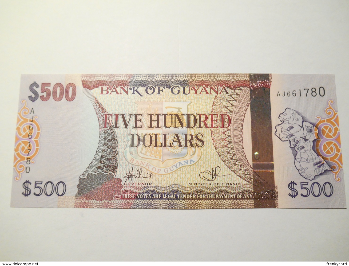 GUYANA 500 DOLLARS UNC - Guyana