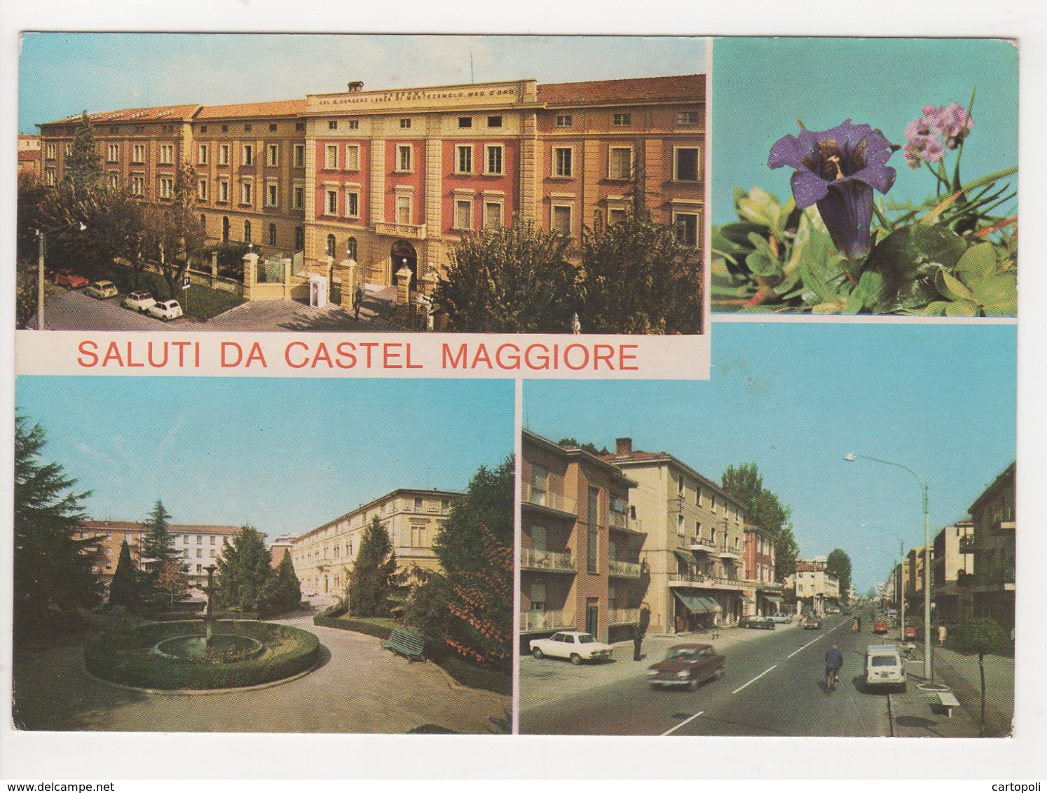 ^ SALUTI DA CASTEL MAGGIORE VIA GRAMSCI BOLOGNA AUTO CAR PANORAMA 260A - Bologna