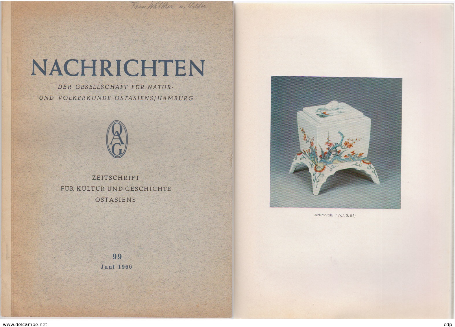 Nachrichten    Zur Japanischen Keramik   1966 - Musées & Expositions