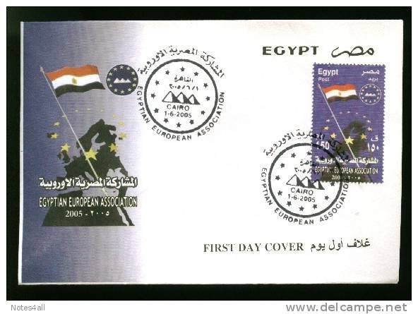 EGYPT COVERS > FDC > 2005 > EGYPTIAN EUROPEAN ASSOCIATION 2005 - Covers & Documents