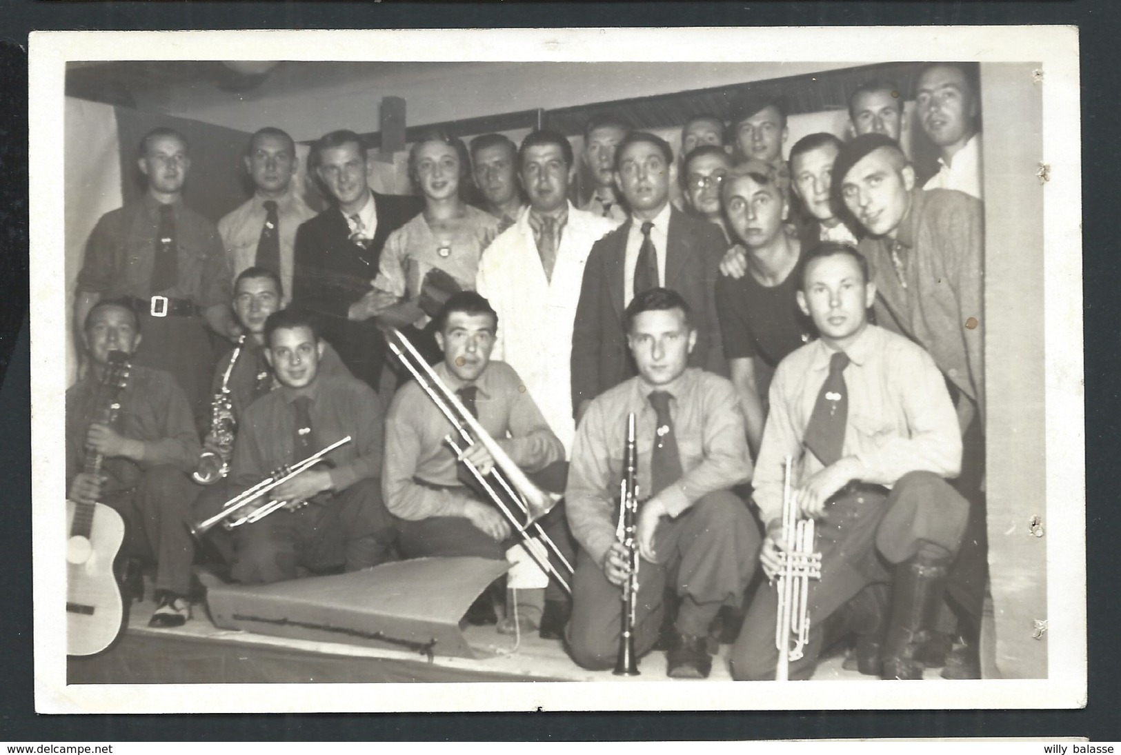 +++ Photo Carte Foto - Militaria - Courrier Guerre 40 - Demoustier STALAG 184 Allemagne - Orchestre Jazz Musique  1/7 // - Weltkrieg 1939-45