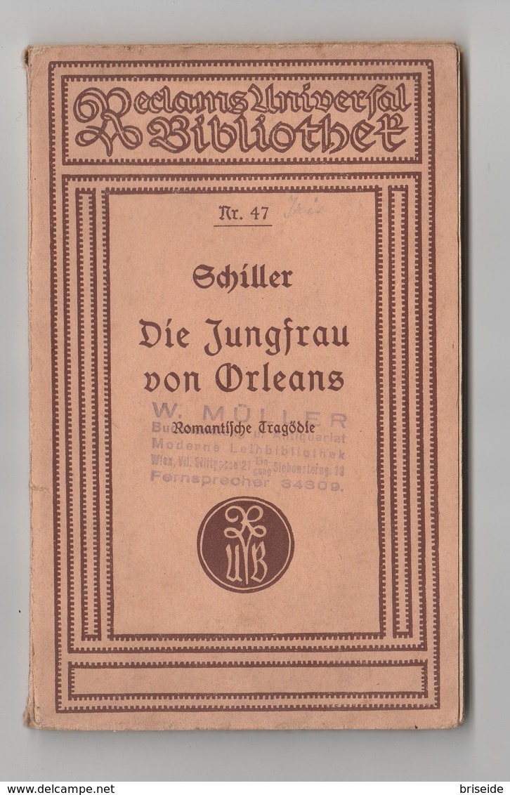 DIE JUNGFRAU VON ORLEANS - LA PULZELLA D'ORLEANS  DRAMA VON FRIEDRICH SCHILLER - German Authors