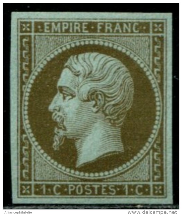 Lot N°136c France N°11c Mordoré Neuf ** LUXE - 1853-1860 Napoléon III