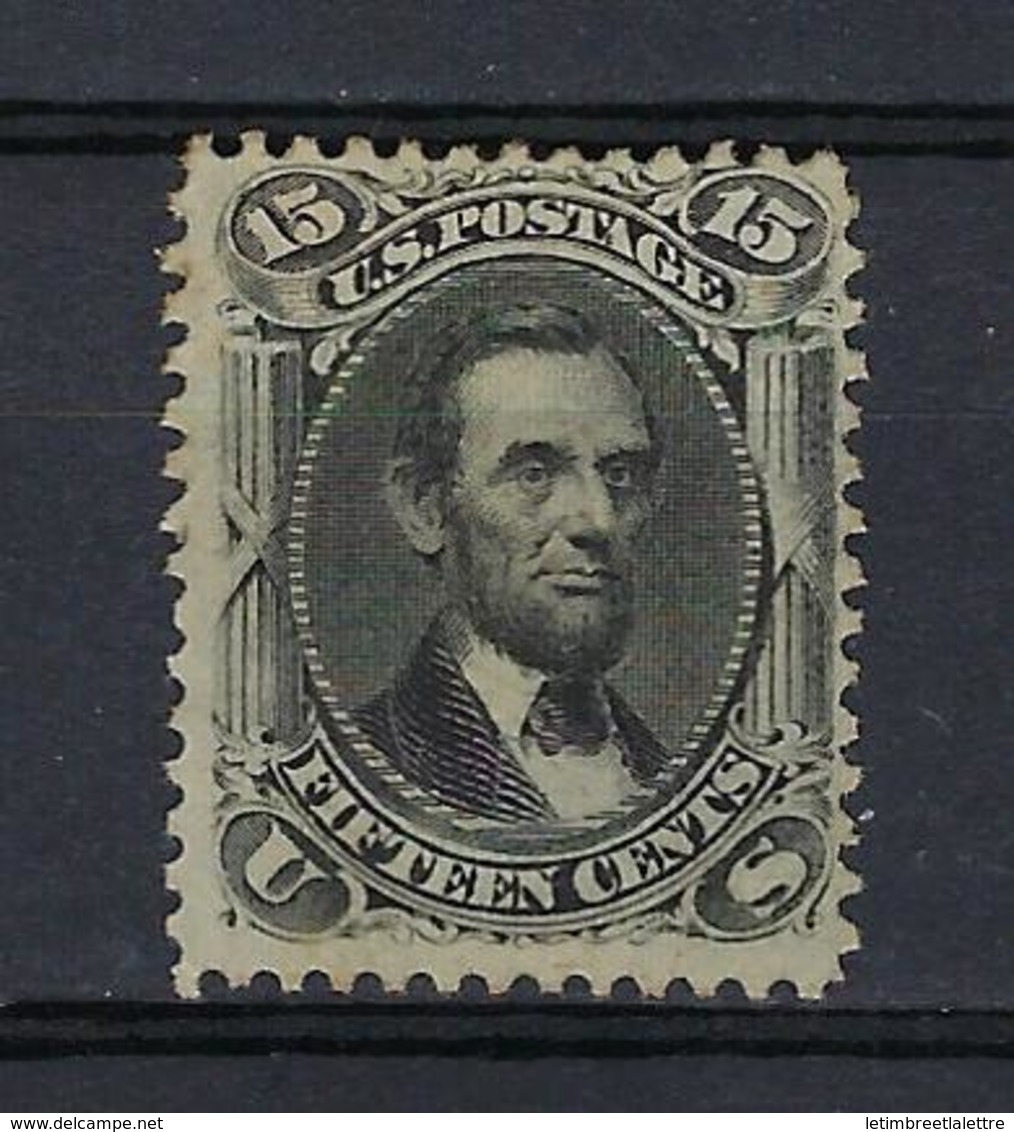 USA - Etats Unis - YT N° 28 * - Gomme Diminuée ( Lincoln ) - Sammlungen