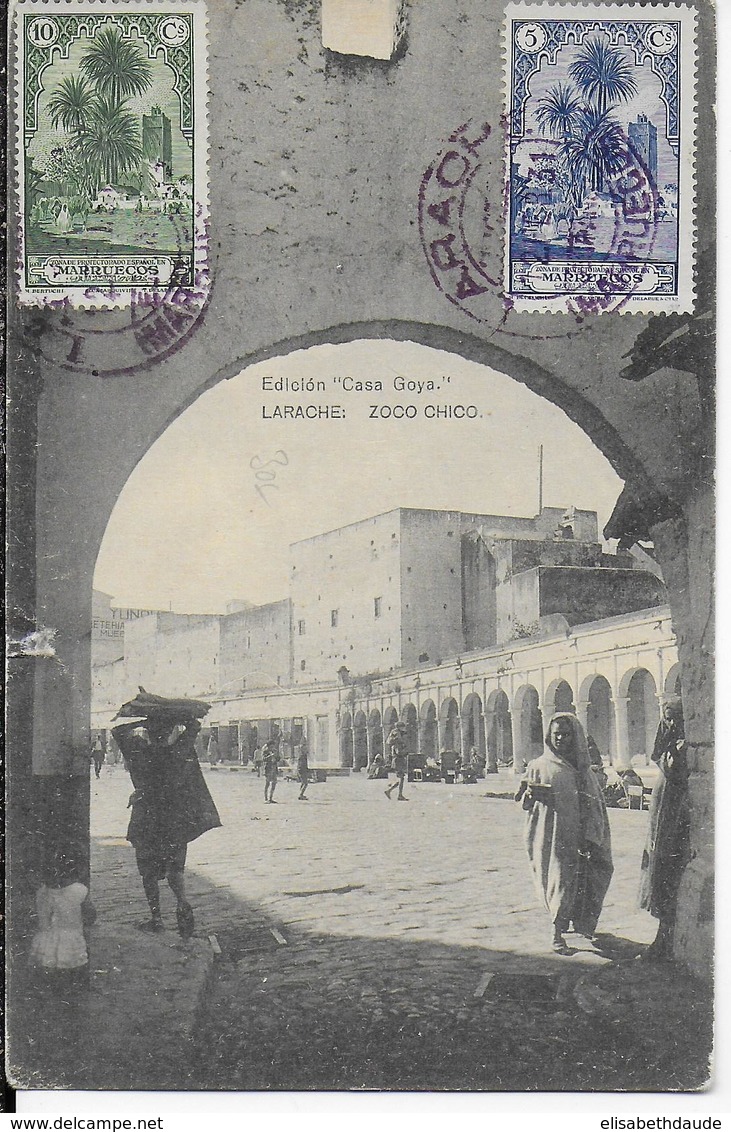 MAROC ESPAGNOL - 1931 - CARTE De LARACHE => MONACO - Maroc Espagnol