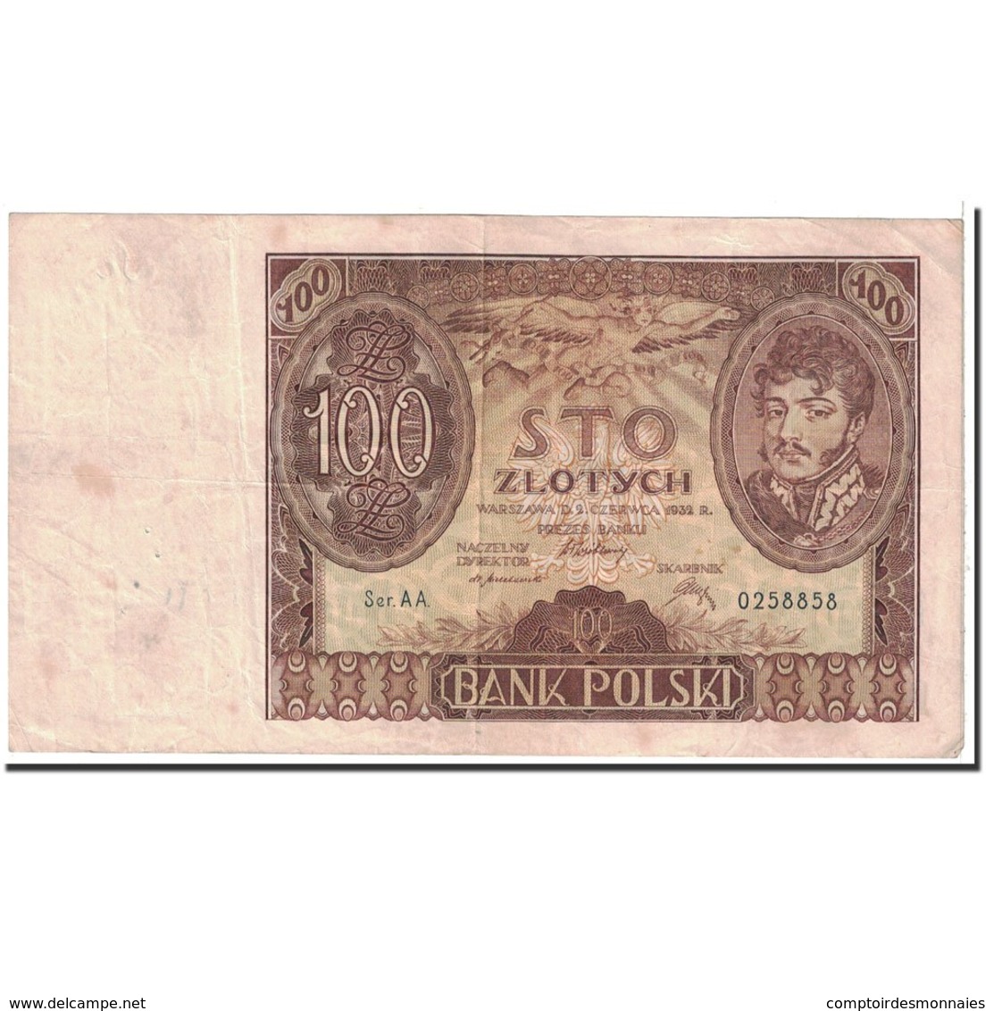 Billet, Pologne, 100 Zlotych, 1932, 1932-06-02, KM:74a, TTB - Pologne