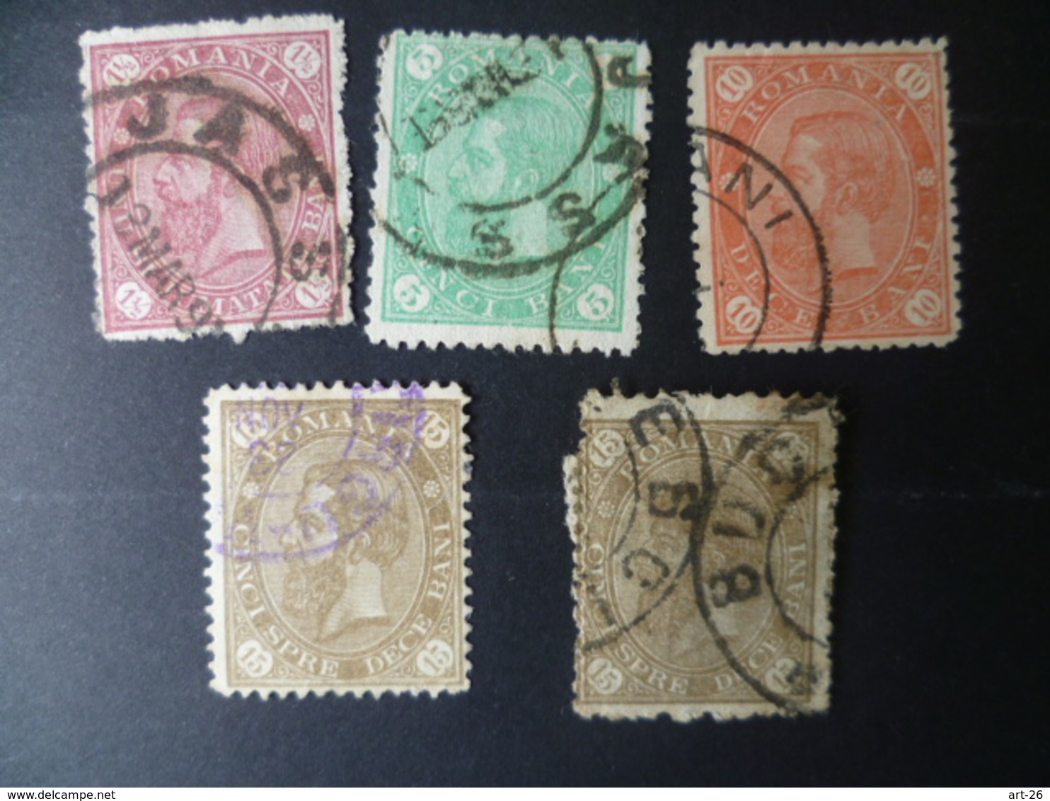 TIMBRE ROUMANIE N° 83 :85:86 : 87  OBLITERE - Used Stamps