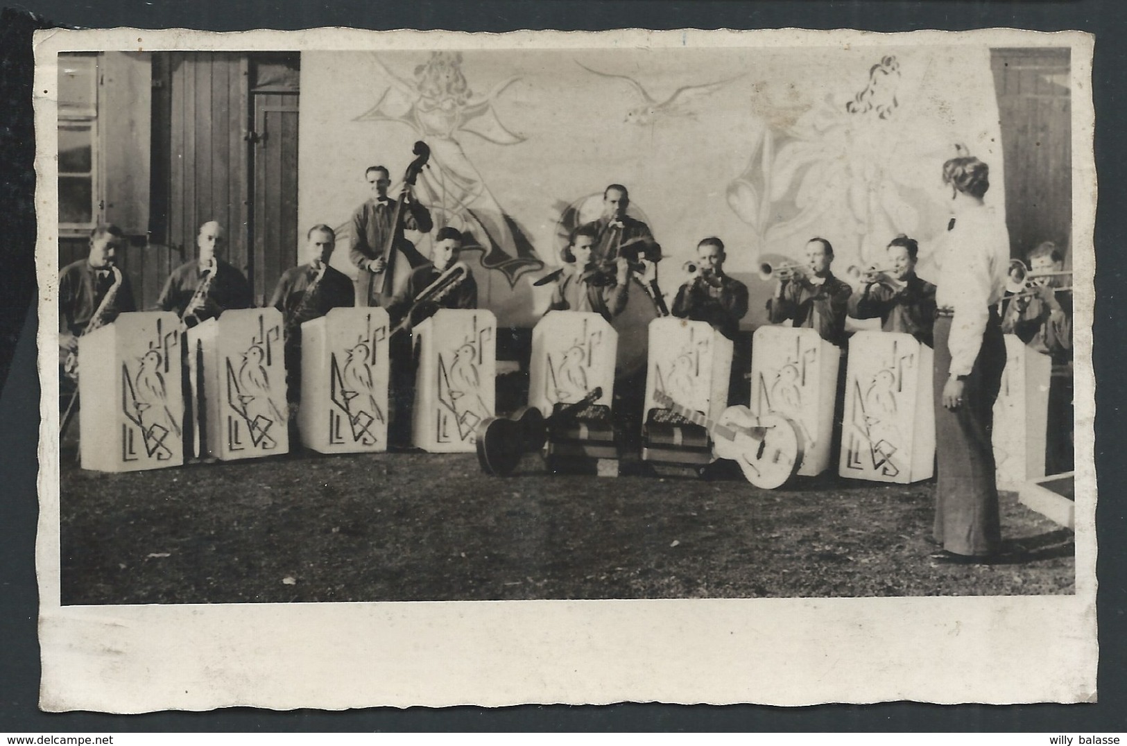 +++ Photo Carte Foto - Militaria - Courrier Guerre 40 - Demoustier STALAG 149 Allemagne Wien - Orchestre Jazz  5/7 // - Weltkrieg 1939-45