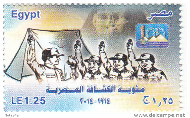 Stamps EGYPT 2014 EGYPTIAN SCOUT CENTENARY  MNH */* - Unused Stamps