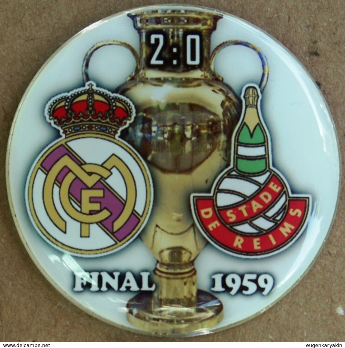 Pin Champions League UEFA Final 1959 Real Madrid Vs Stad De Reims - Fussball