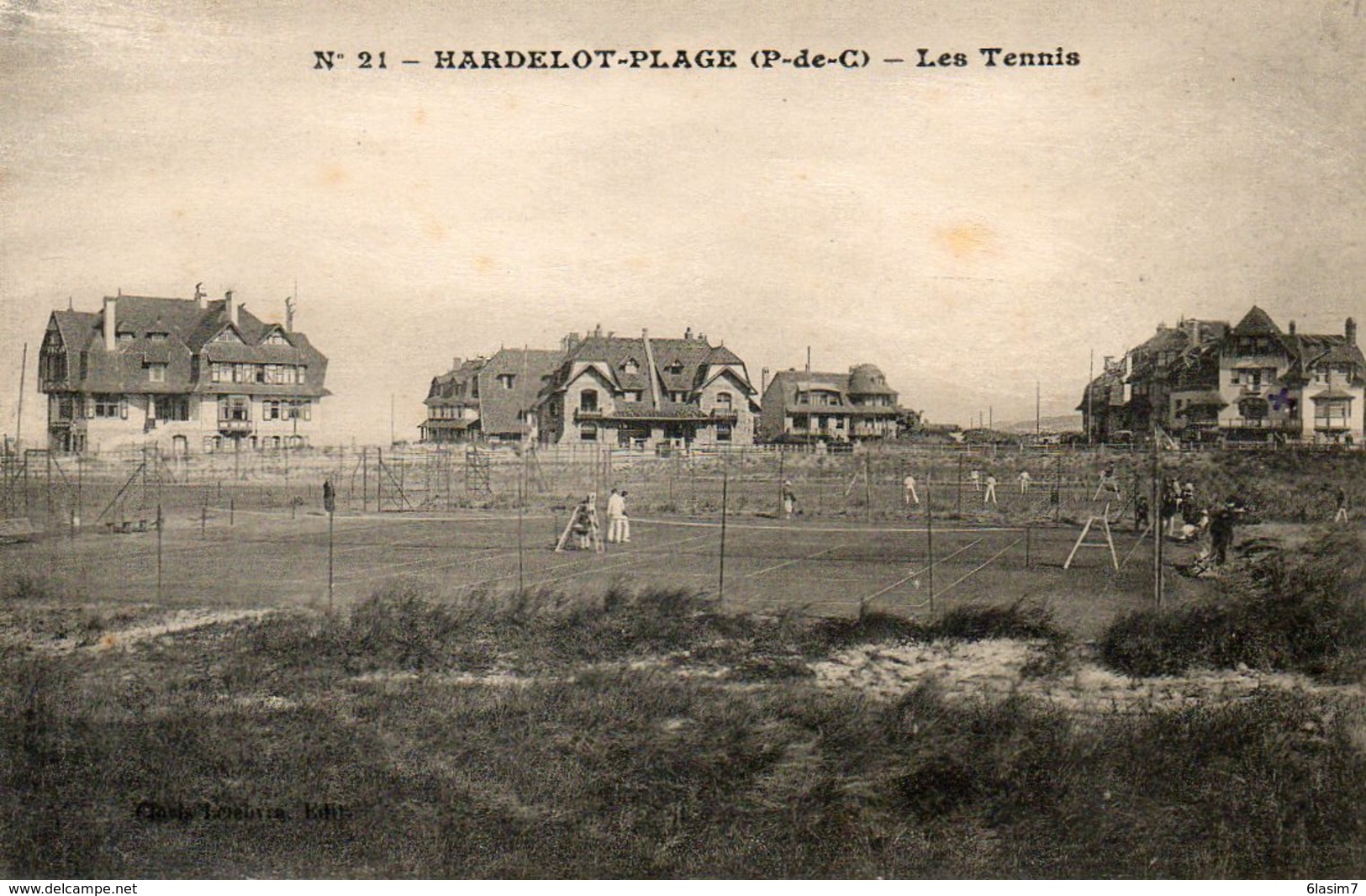 CPA - HARDELOT-PLAGE (62) - Aspect Des Cours De Tennis Dans Les Années 20 - Other & Unclassified