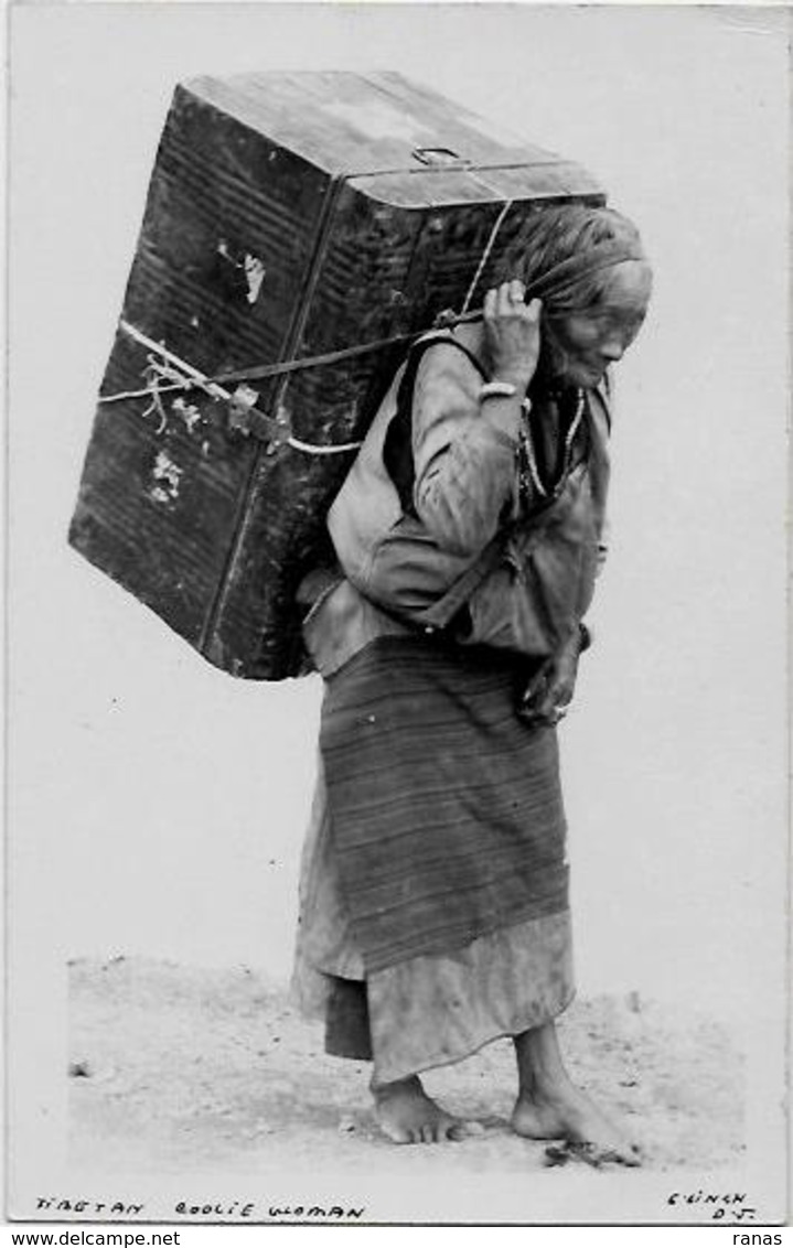 CPA Tibet Carte Photo RPPC Non Circulé Type Métier - Tibet