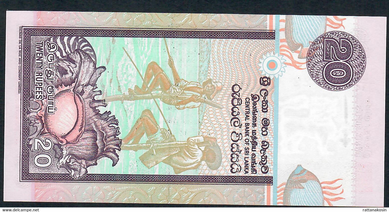 SRI LANKA PP109  20 RUPEES 1995 Prefix L/99    UNC. - Sri Lanka