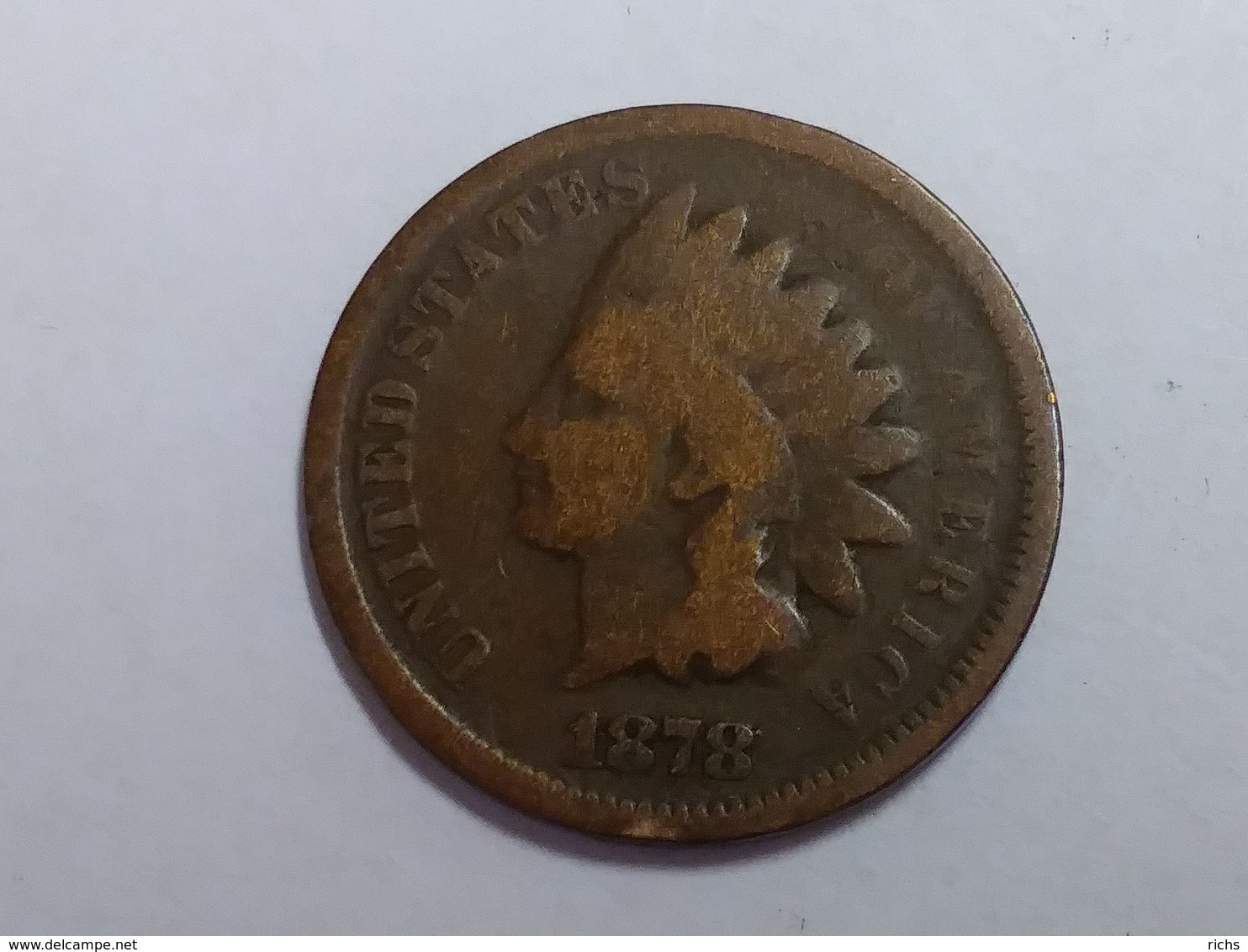 1878 Indian Head Cent - 1859-1909: Indian Head