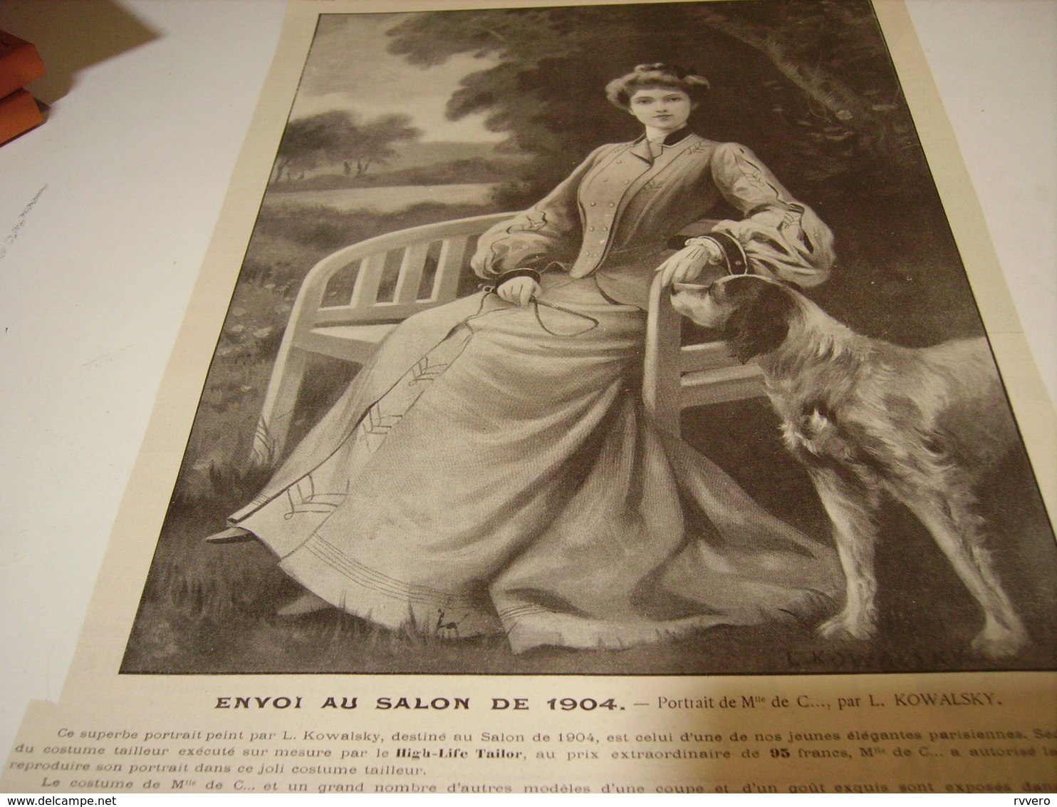 ANCIENNE PUBLICITE MAGASIN HIGH LIFE TAILOR ENVOI AU SALON DE 1904 - Autres & Non Classés