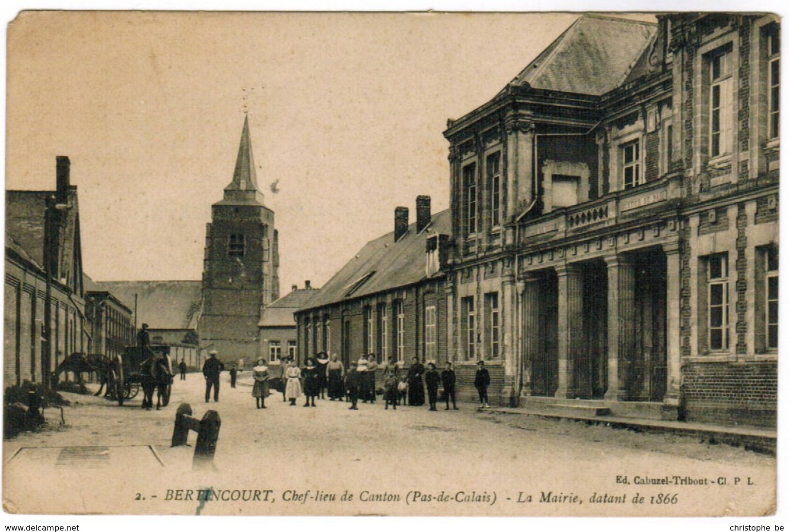 CPA Bertincourt, Chef Lieu De Canton, La Mairie Datant De 1866 (pk44705) - Bertincourt