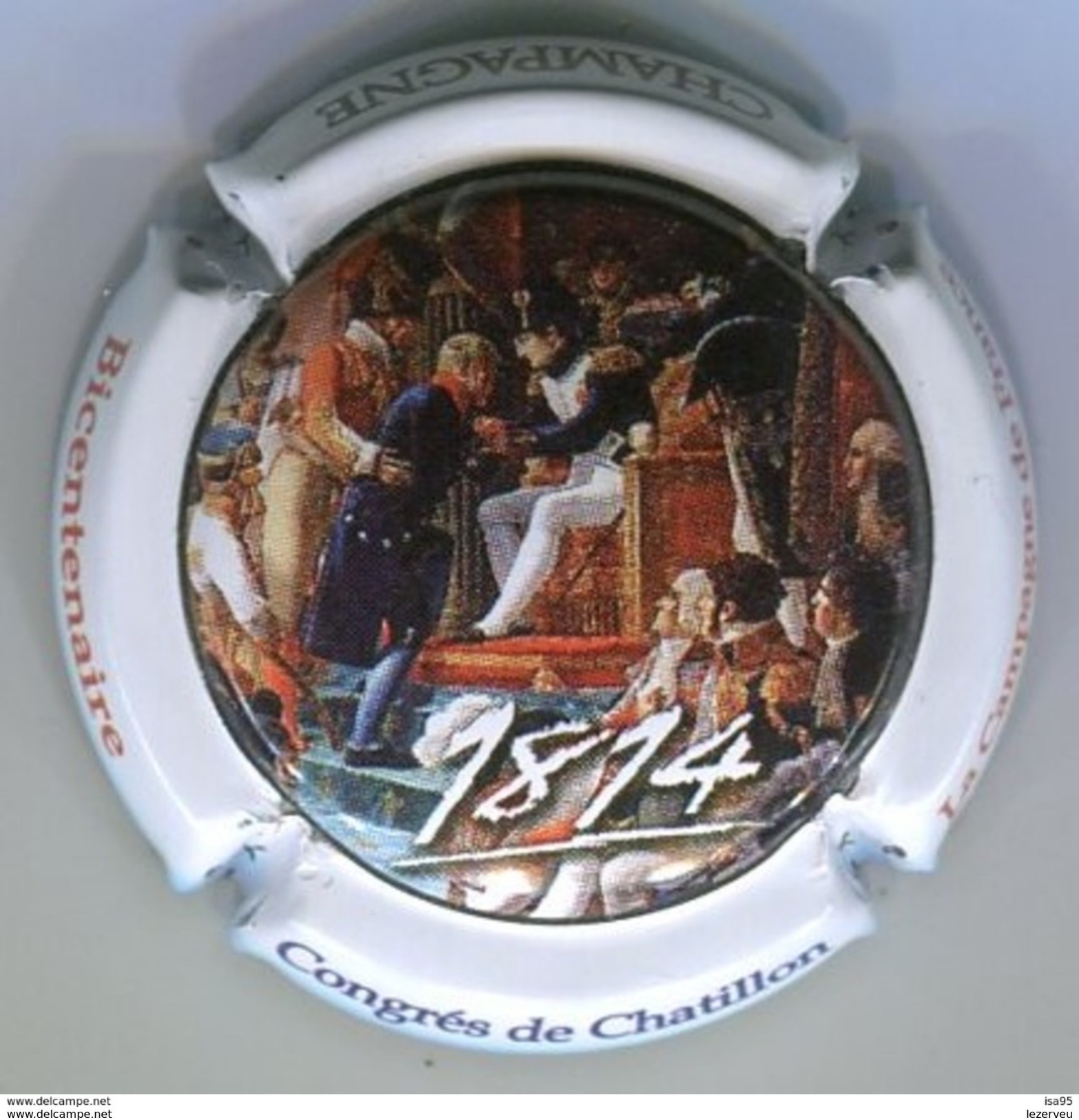 CAPSULE DE MUSELET CHAMPAGNE GENERIQUE 1814 NAPOLEON CONGRES DE CHATILLON BICENTENAIRE - Other & Unclassified