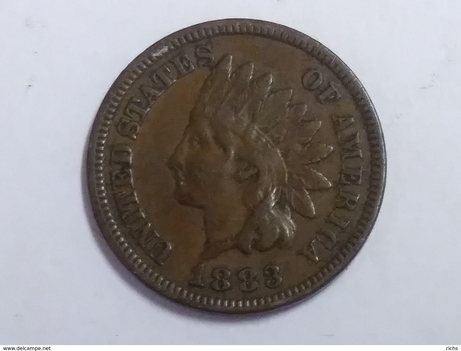 1883 Indian Head Cent - 1859-1909: Indian Head