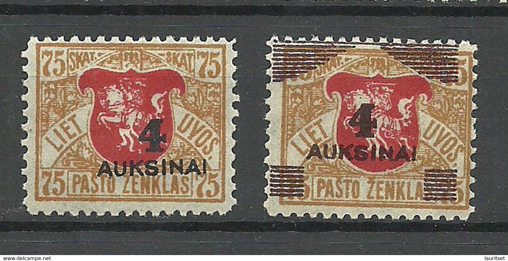 LITAUEN Lietuva Lithuania 1922 Michel 116 - 117 * - Litouwen