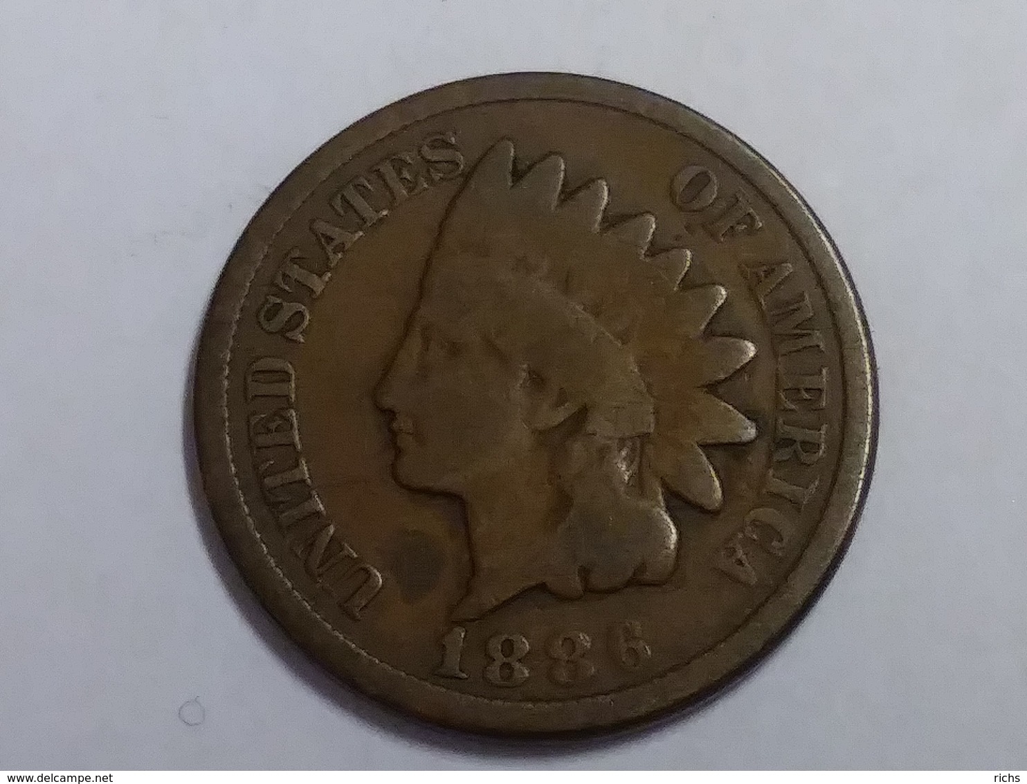 1886 Indian Head Cent - 1859-1909: Indian Head