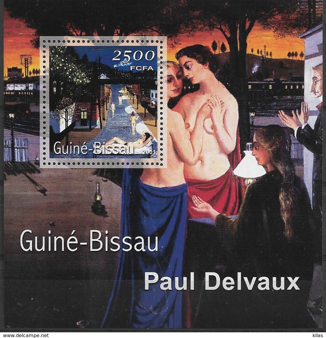 GUINEA - BISSAU 2001 Paul Delvaux - Sonstige & Ohne Zuordnung
