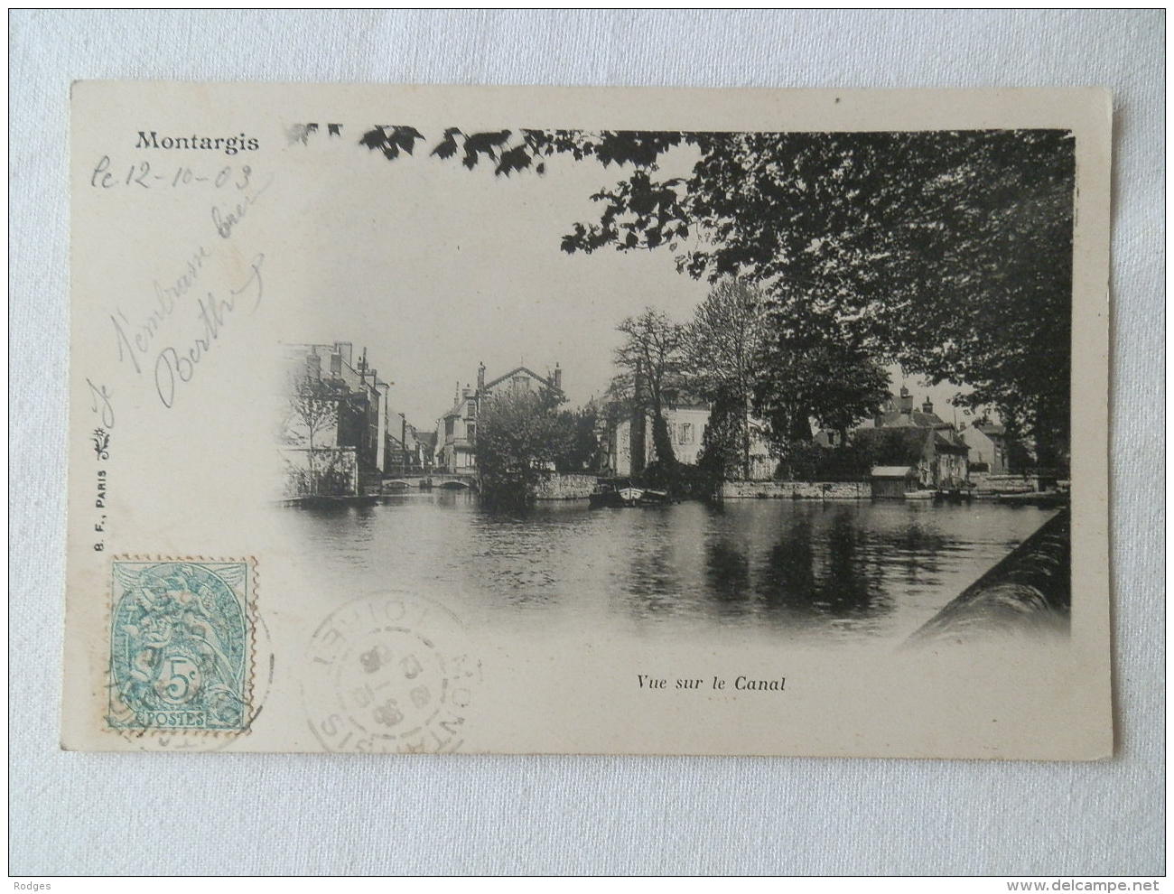 Dep 45 , Cpa MONTARGIS , Vue Sur Le Canal  (001) - Montargis