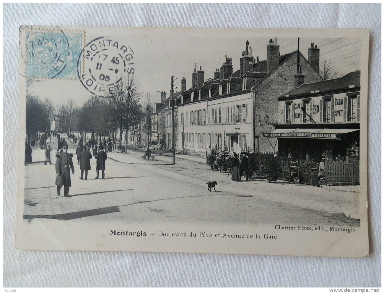 Dep 45 , Cpa MONTARGIS , Boulevard Du Patis Et Avenue De La Gare  (005) - Montargis