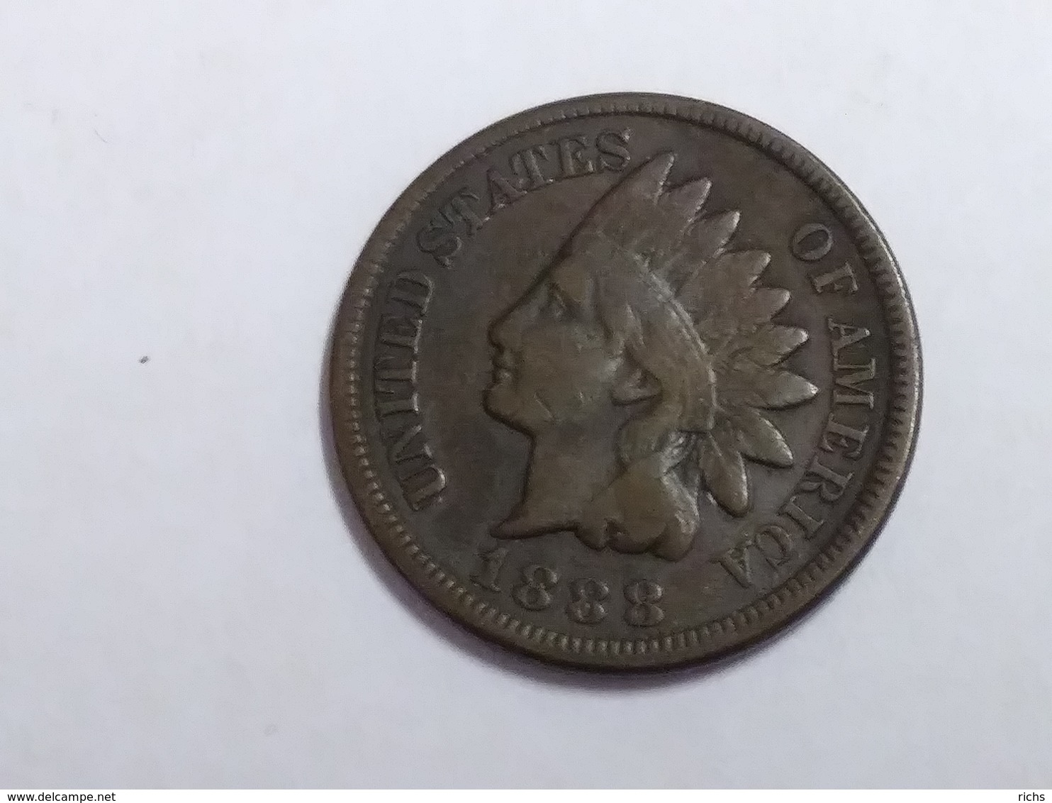 1888 Indian Head Cent - 1859-1909: Indian Head