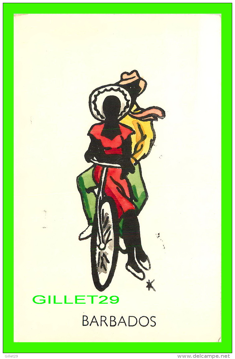 BARBADOS - COUPLE ON A  BIKE - ILLUSTRATEUR, NANK  DESIGN STUDIO - - Barbades