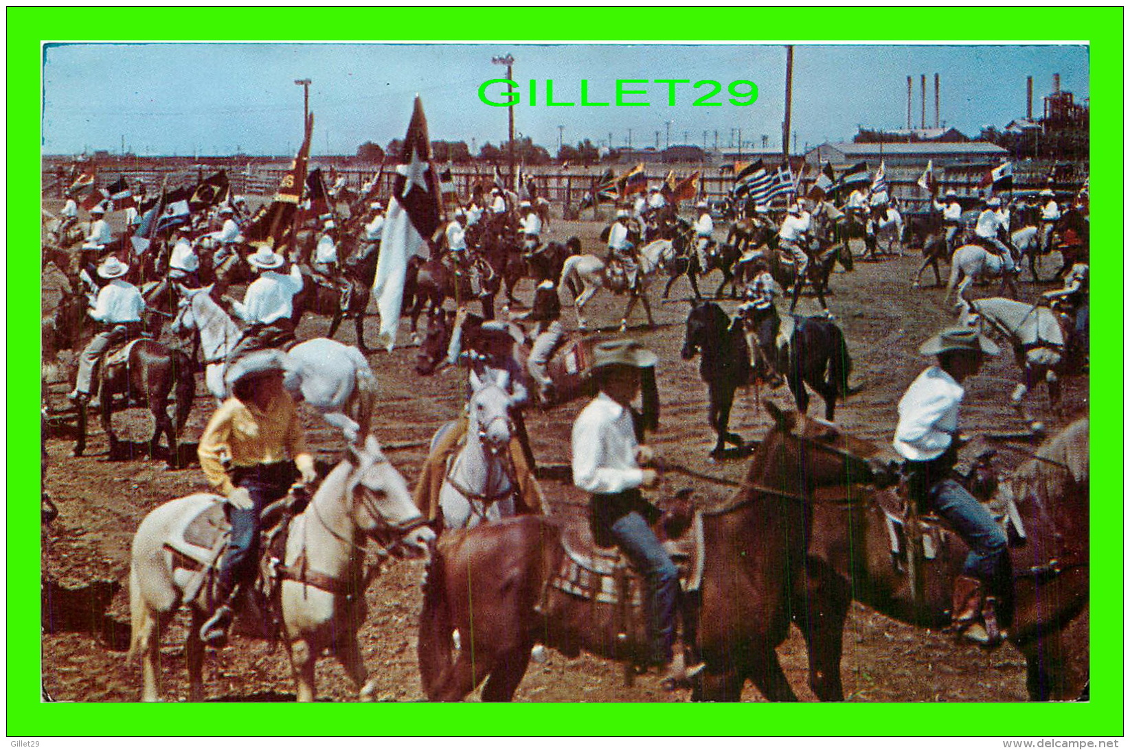 MINNEDOSA, MANITOBA - GRAND ENTRY AT THE RODEO COWBOYS IN THE ANNUAL AFFAIR - LOTS OF HORSES - - Autres & Non Classés