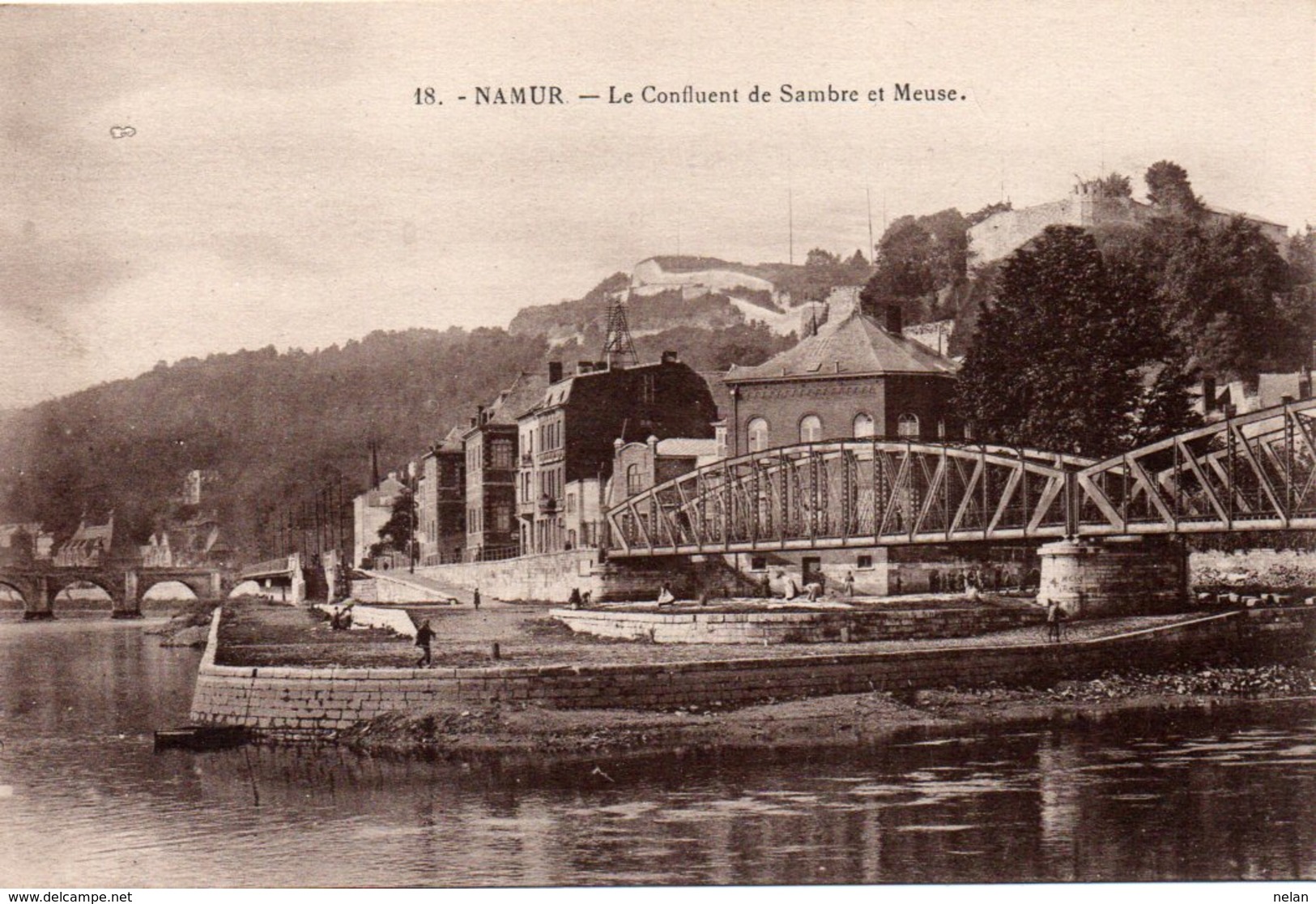 NAMUR-LE CONFLUENT DE SAMBRE ET MEUSE-ANNI 1920-NON VIAGGIATA - Namur