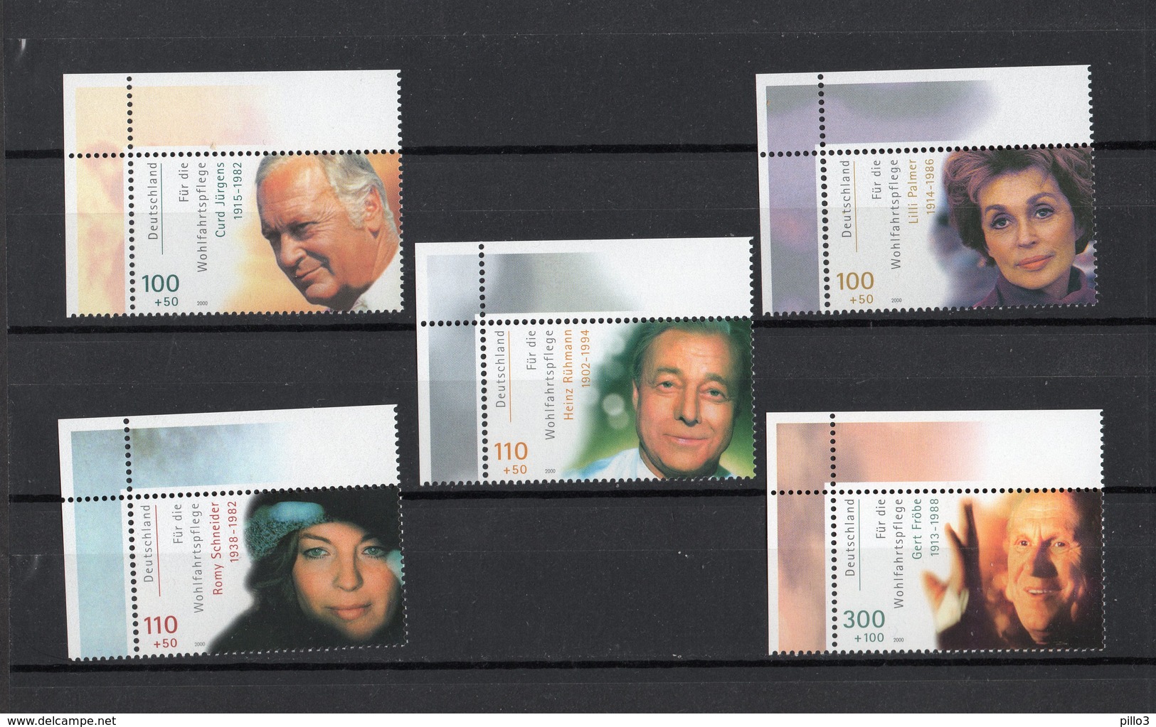 R.F.T.  :  Beneficenza - Attori Celebri  5 Val.    MNH**   Del  12.10.2000 - Unused Stamps