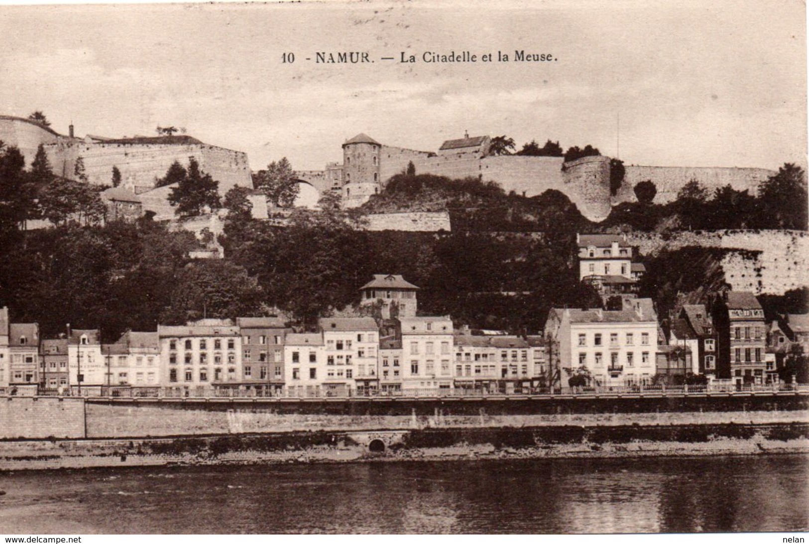 NAMUR- LA MEUSE ET LA CITADELLE-ANNI 1920-NON VIAGGIATA - Namur