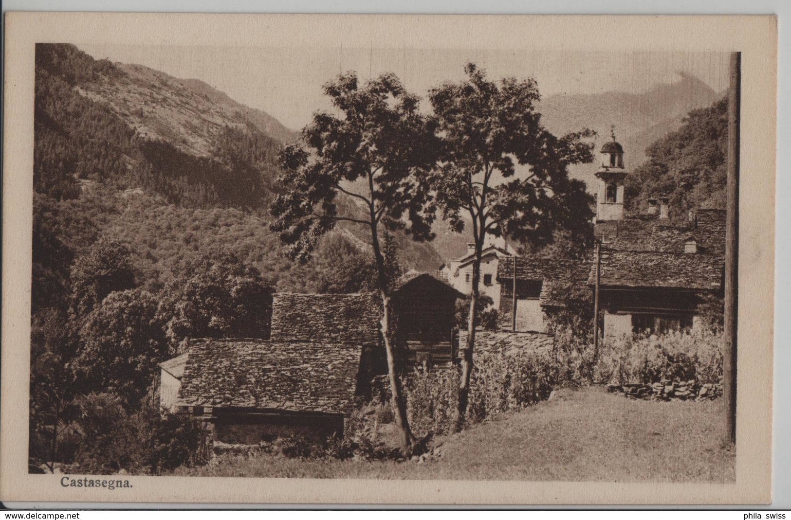 Castasegna (Bergell) Dorfpartie - Photo: Chr. Meisser - Castasegna