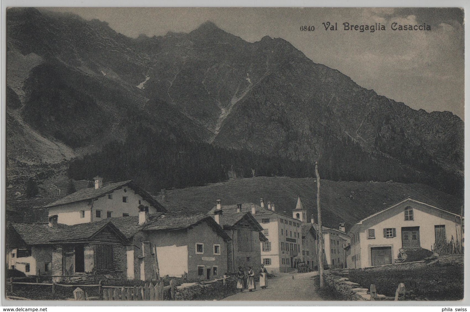 Val Bregaglia - Casaccia - Dorfpartie, Animee - Photo: Wehrli - Bregaglia
