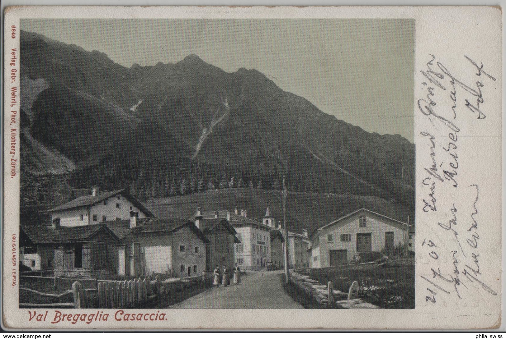 Val Bregaglia - Casaccia - Dorfpartie, Animee - Photo: Wehrli - Bregaglia