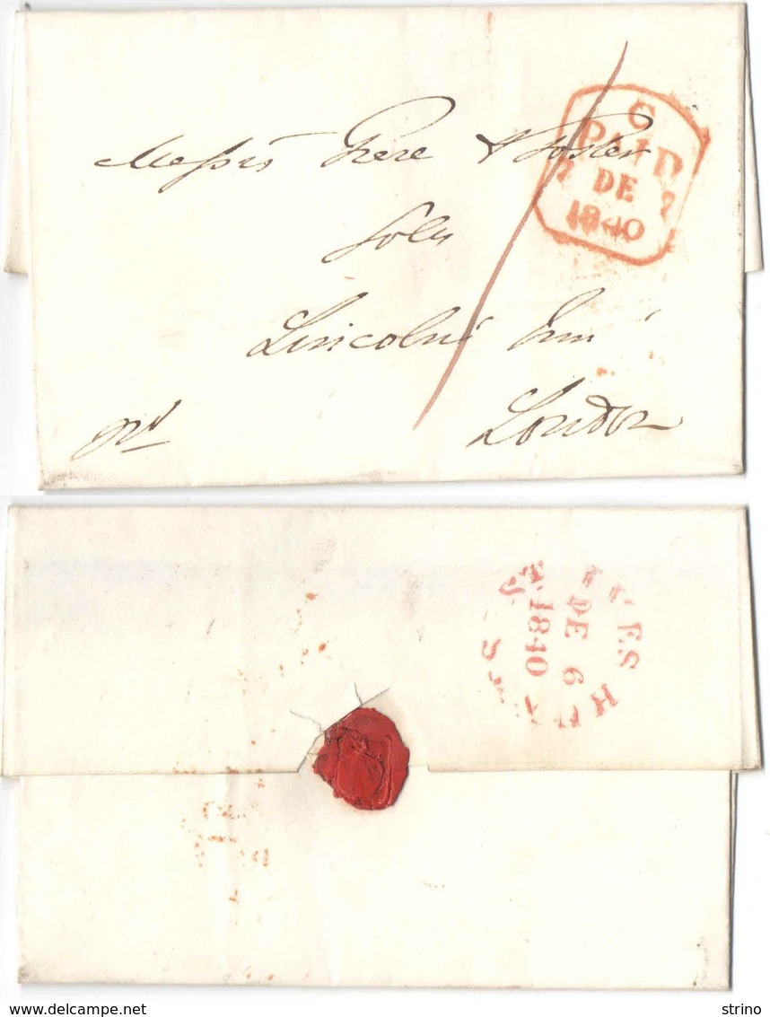 AR156) GRAN BRETAGNA - St.Ives (Hunts) To London - December 1840 - Storia Postale