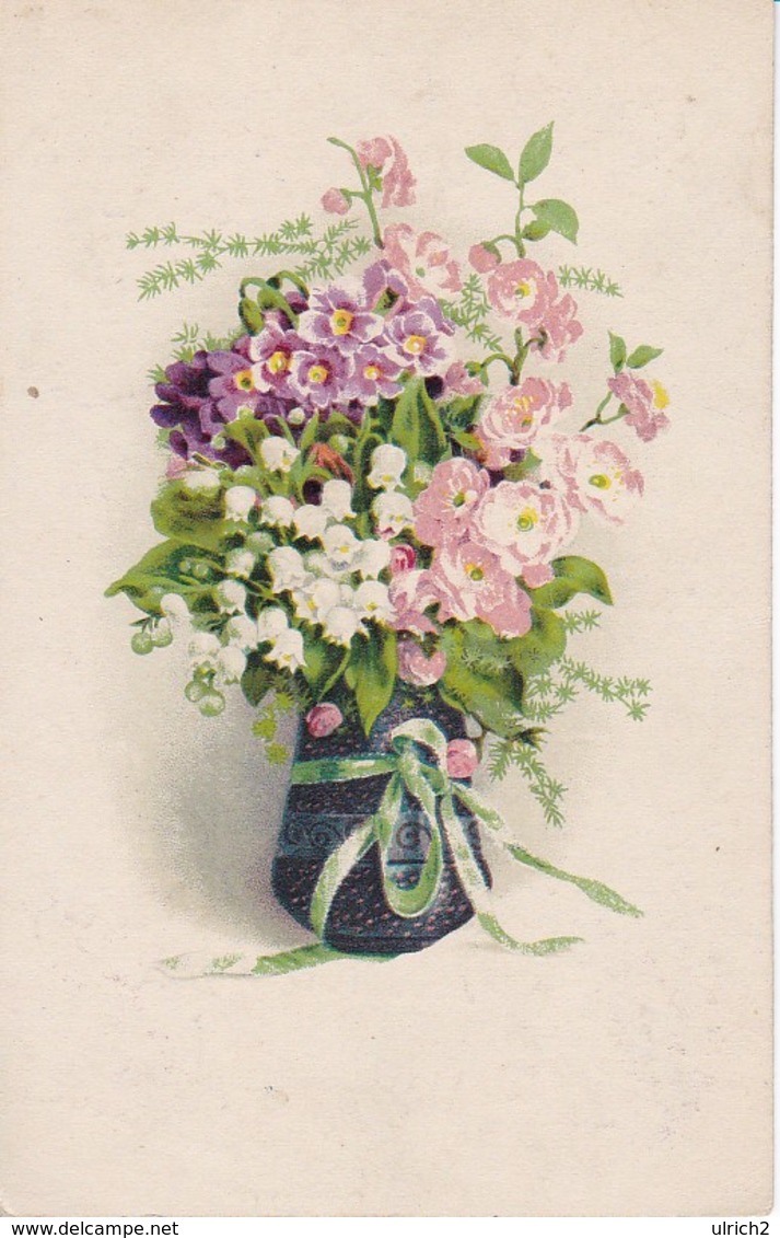 AK Vase Mit Blumen - K.u.k. Feldjägerbataillon Kopal No. 10 - 1918 (34839) - Blumen