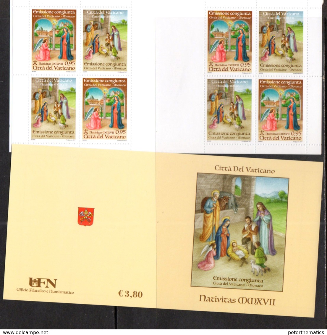 VATICAN, 2017, JOINT ISSUE WITH MONACO, BOOKLET - Joint Issues