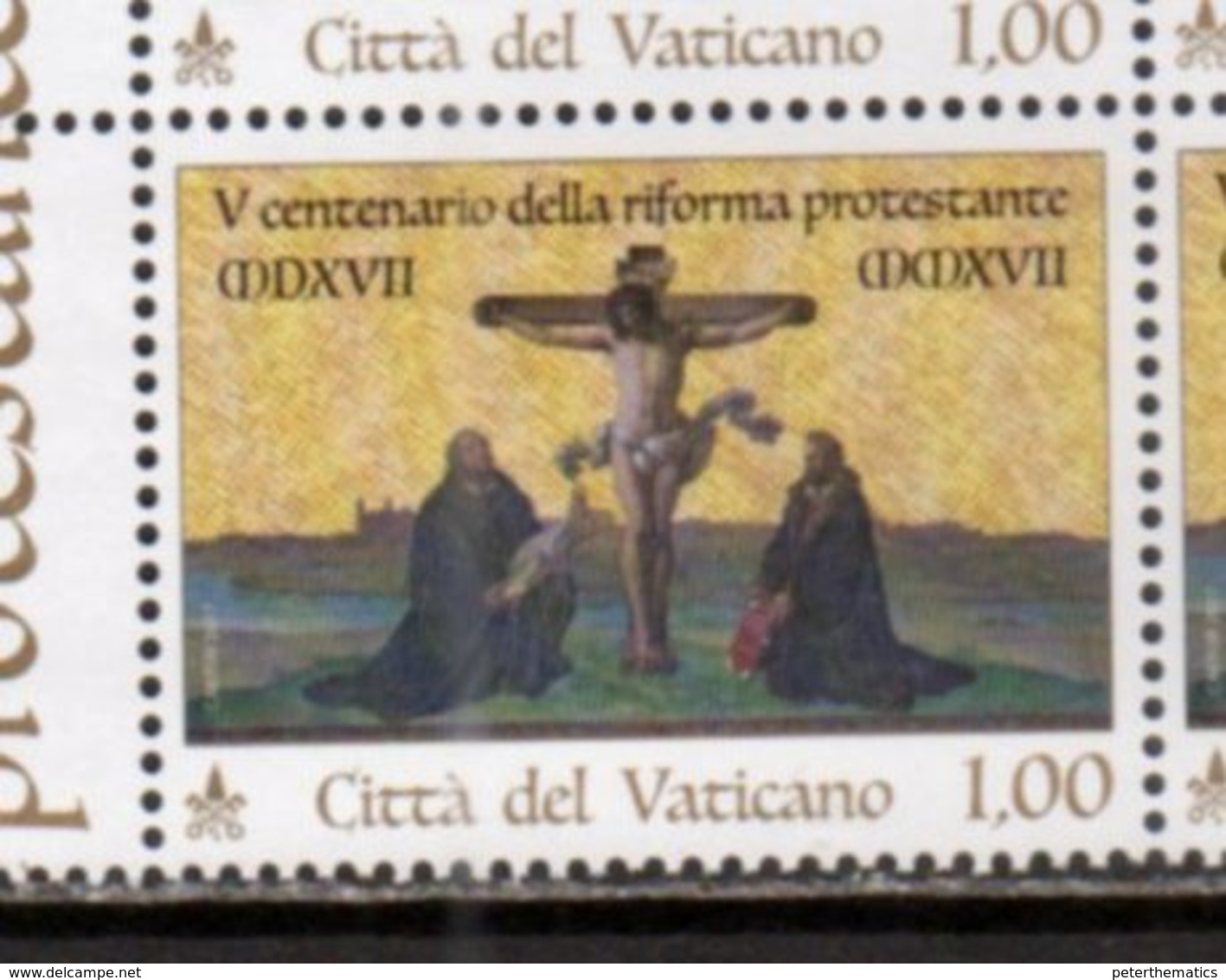 VATICAN, 2017,MNH, REFORMATION, 500th ANNIVERSARY OF PROTESTANT REFORMATION, 1v - Cristianesimo