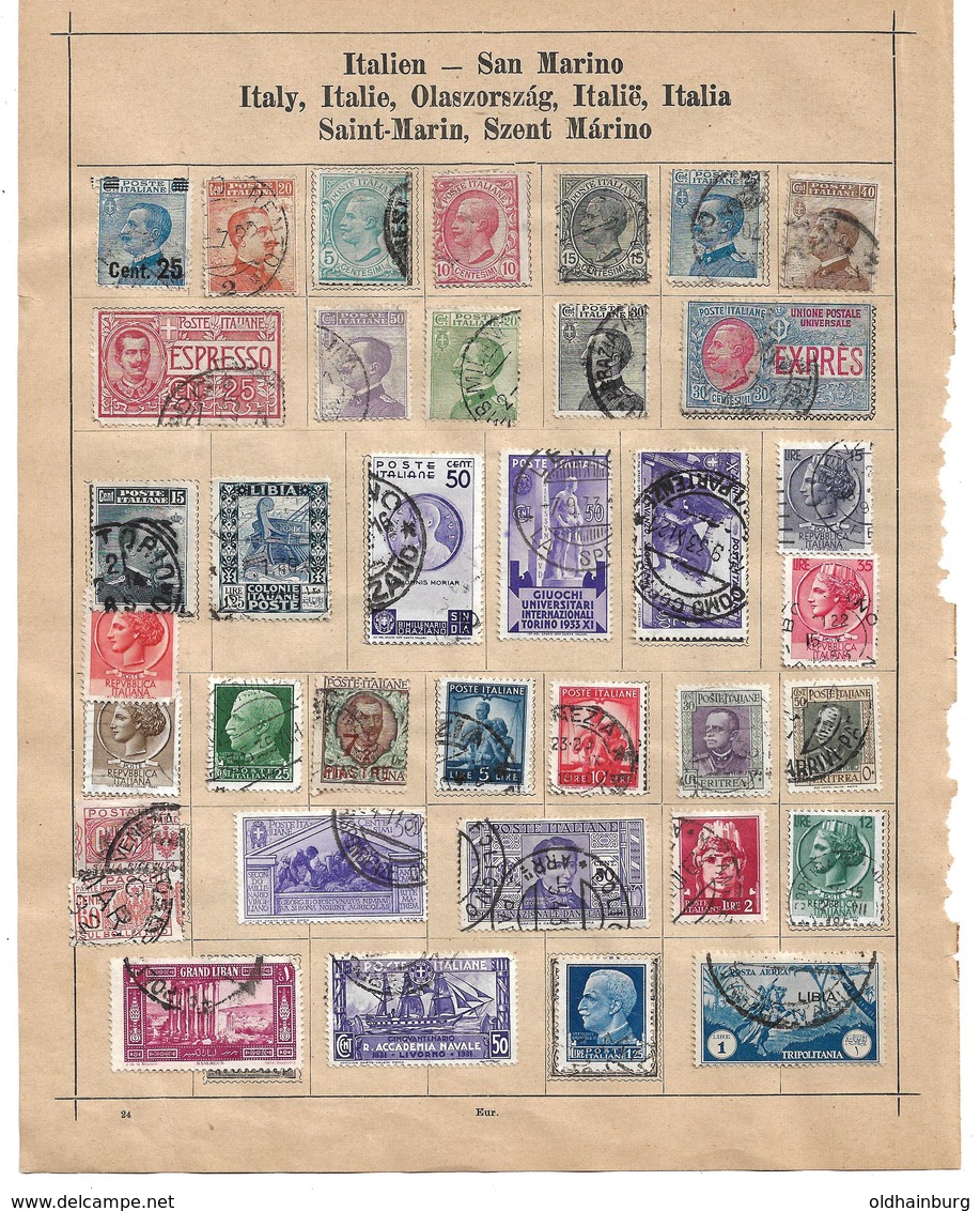 1560t: Altsammlung Auf Albumblatt: Italia Collection, 2 Scans - Lotti E Collezioni