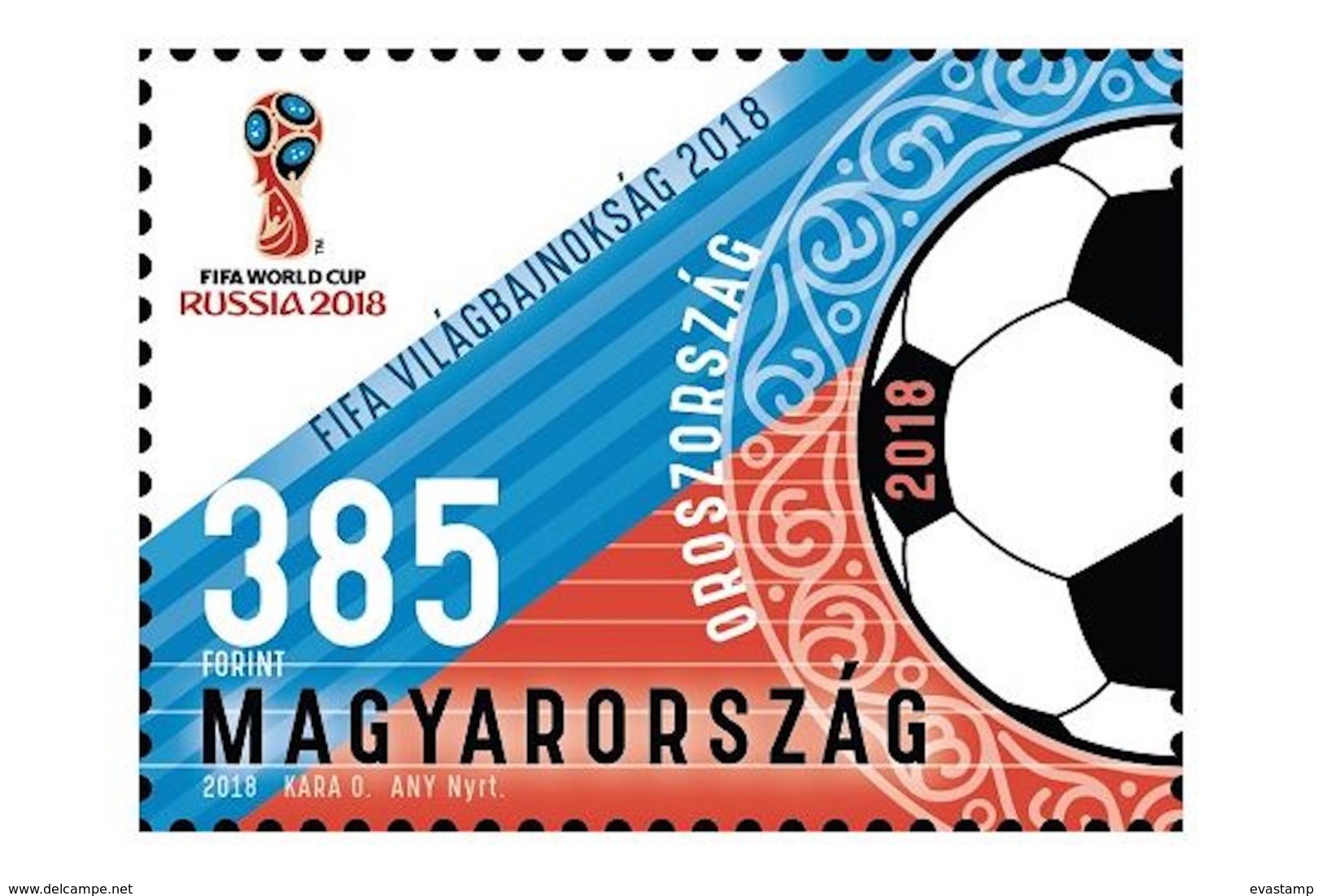 HUNGARY - 2018. FIFA / World Soccer Championship Russia / Sport / Soccer MNH!!! - 2018 – Rusia