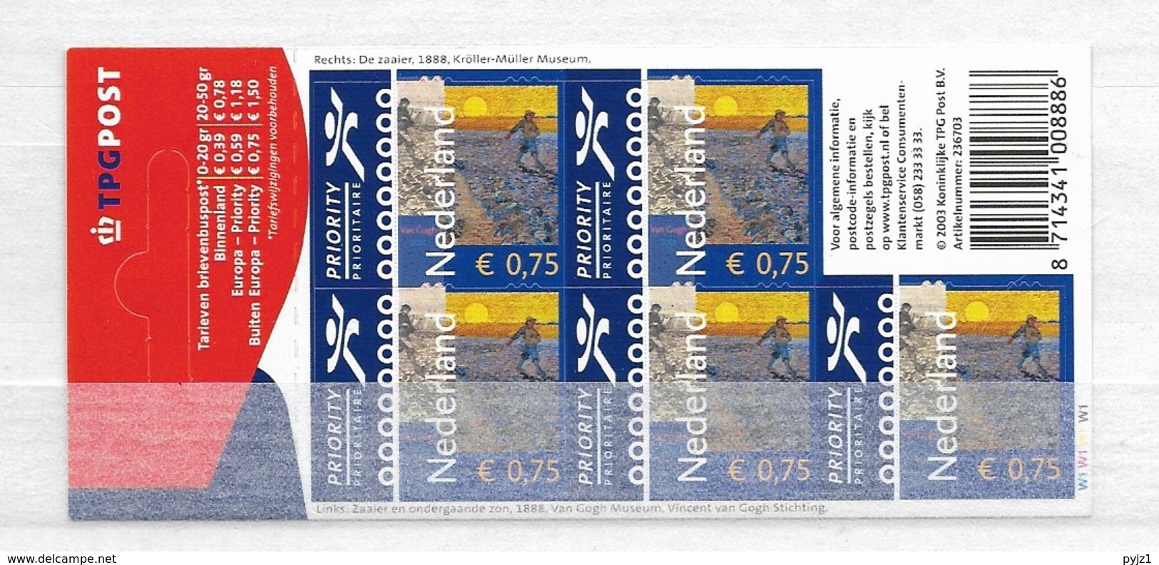 2003 MNH Nederland Postfris** - Unused Stamps