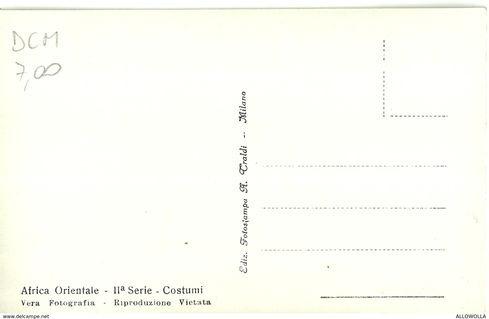 822 " AFRICA ORIENTALE-PROCESSIONE COPTA ABISSINA " FOTOCART ANIM NON SPED. - Etiopia