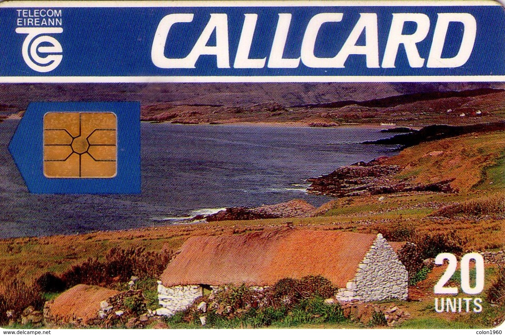 TARJETA TELEFONICA DE IRLANDA, COTTAGE, DAME LINE. 1024e (007) - Irlanda