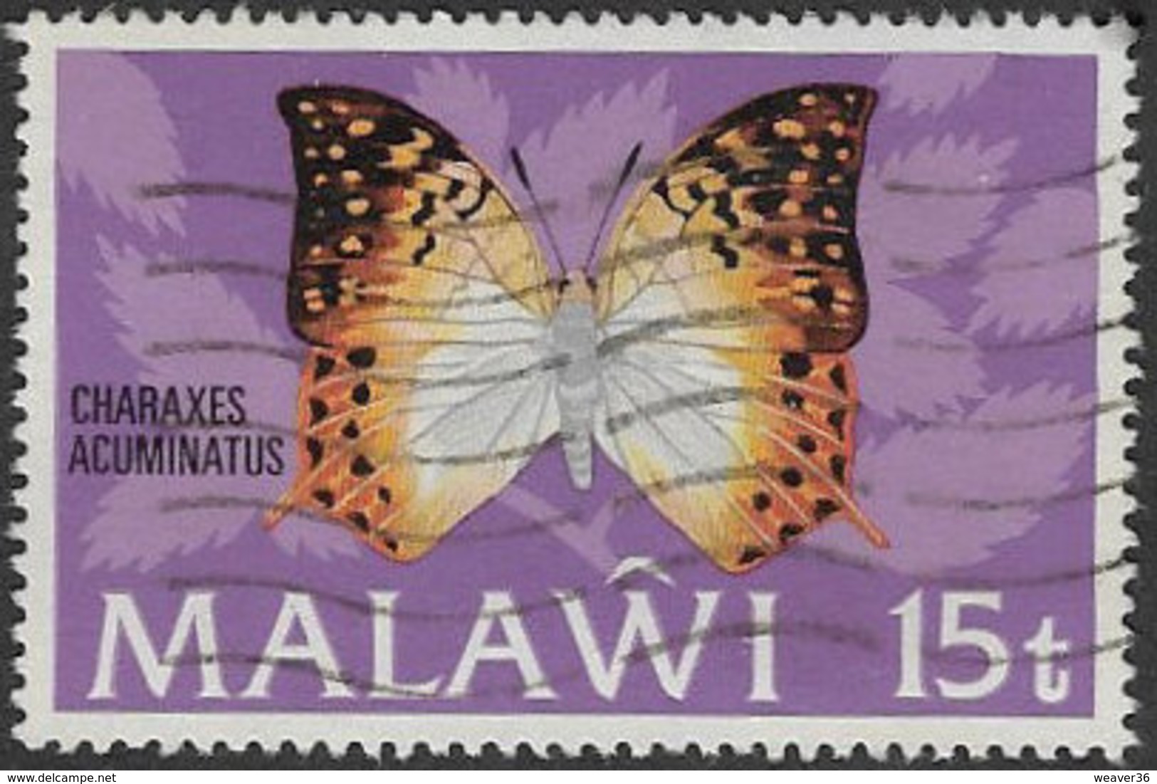 Malawi SG431 1973 Butterflies 15t Good/fine Used [37/30835/2D] - Malawi (1964-...)
